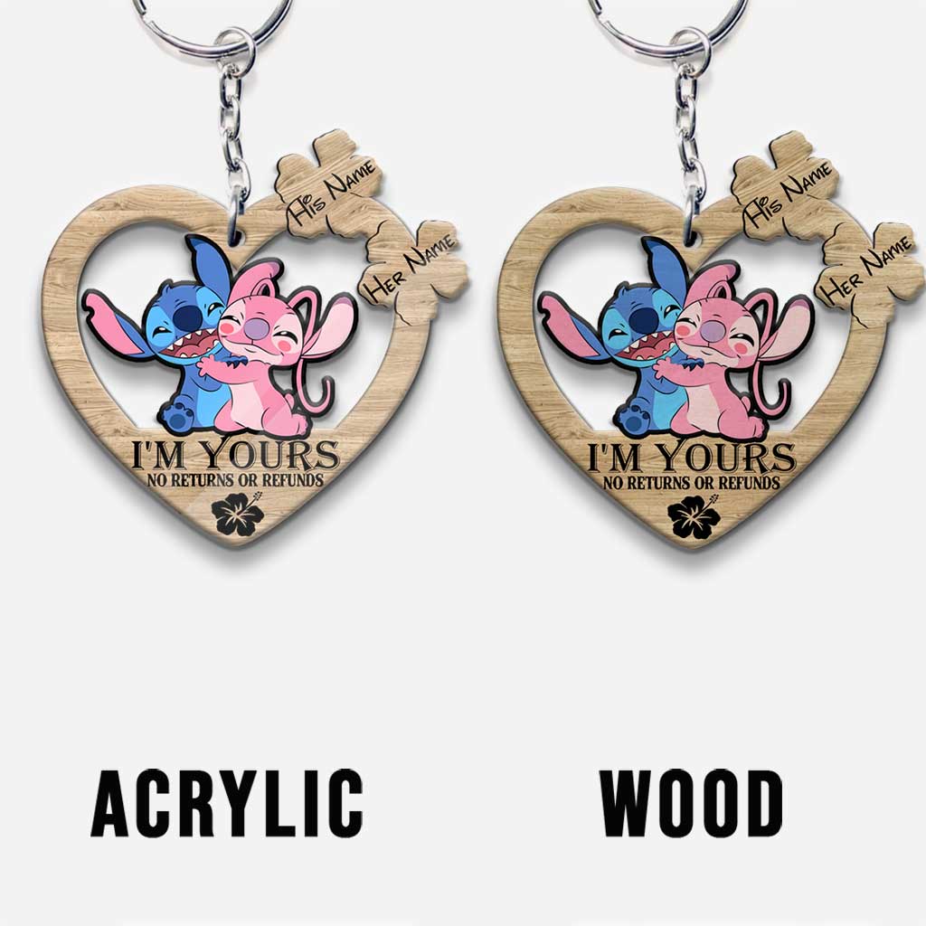Personalized Ohana Keychain Custom Name Gift for Him/Her