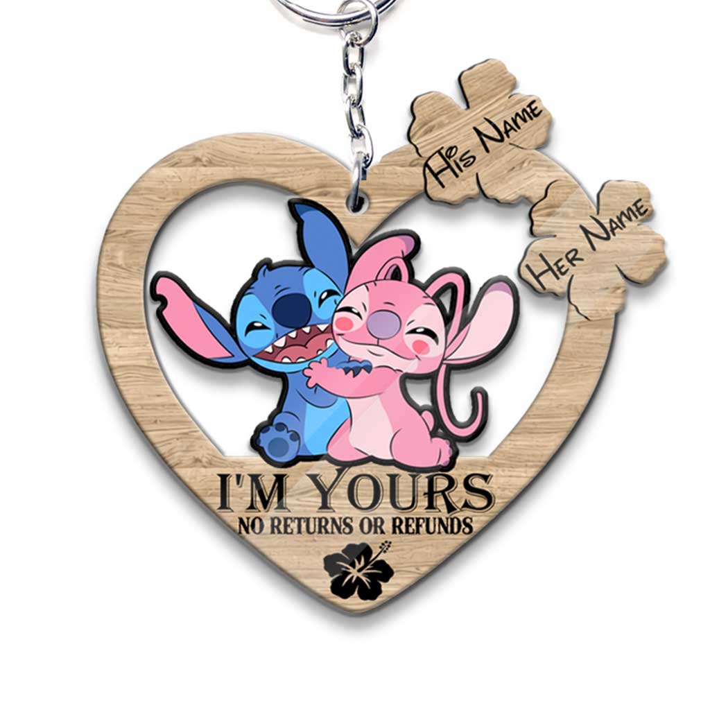 Personalized Ohana Keychain Custom Name Gift for Him/Her