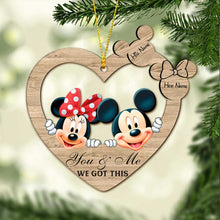 Load image into Gallery viewer, Personalized Christmas Mouse Ornament Custom Name Gift for Couples
