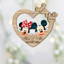 Load image into Gallery viewer, Personalized Christmas Mouse Ornament Custom Name Gift for Couples
