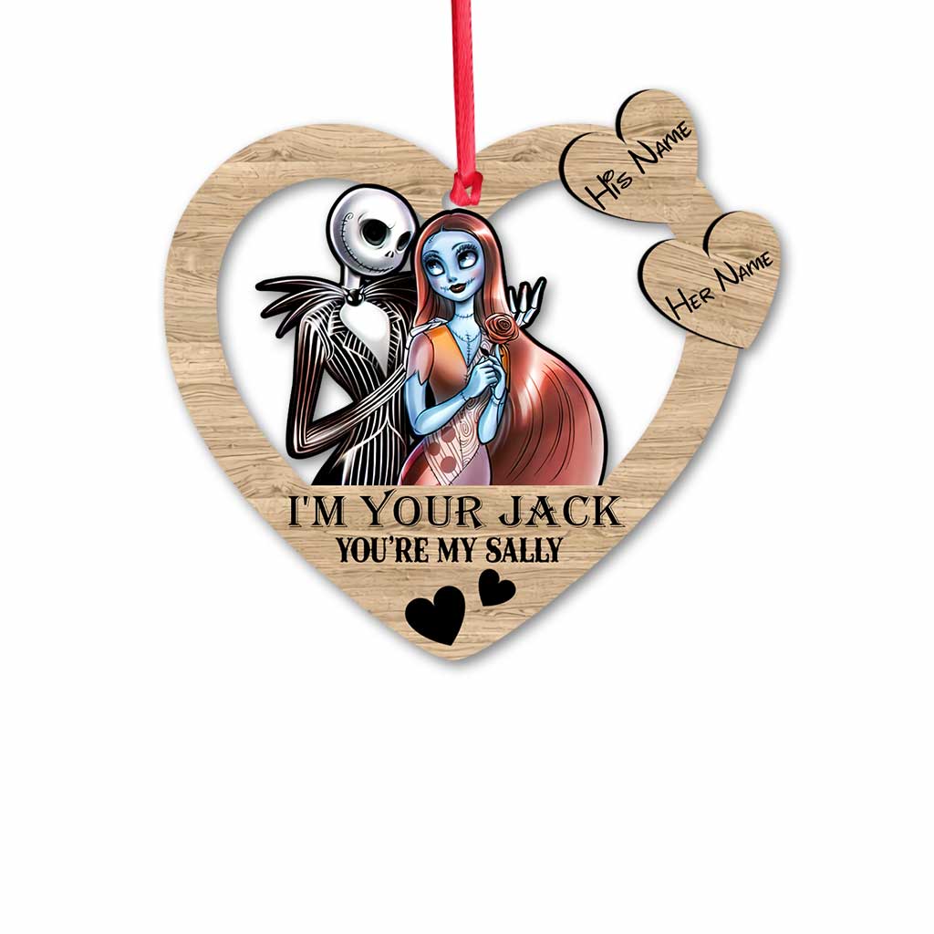Personalized Christmas Nightmare Ornament Custom Names Gift for Couples
