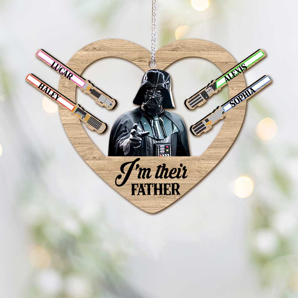 Personalized Christmas Ornament I'm Their Father Gift for Dad
