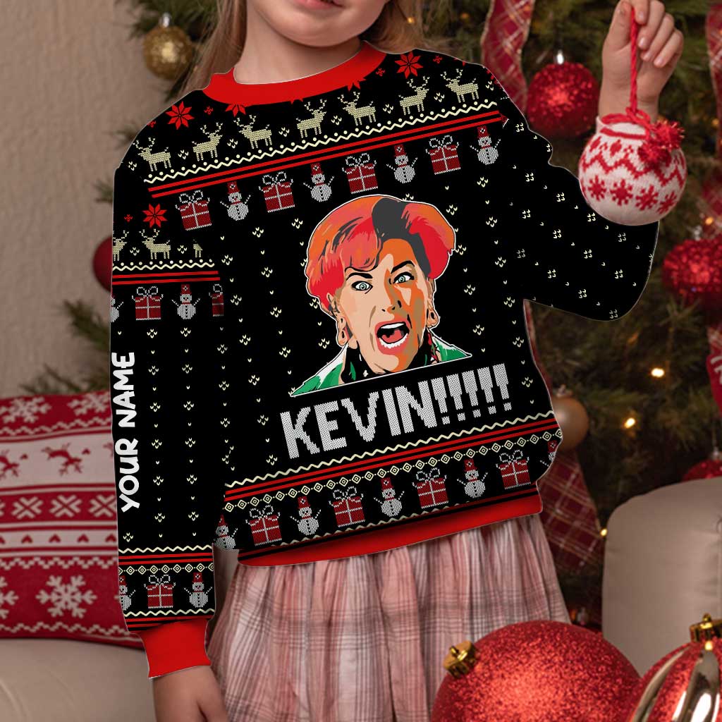 Personalized Christmas Sweater Custom Name Festive Gift