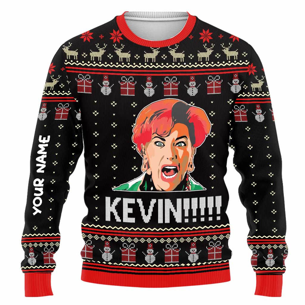 Personalized Christmas Sweater Custom Name Festive Gift