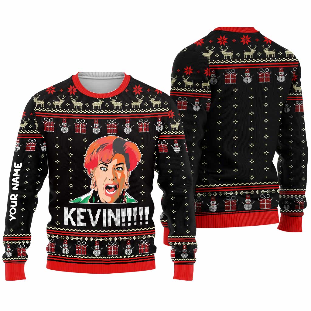 Personalized Christmas Sweater Custom Name Festive Gift
