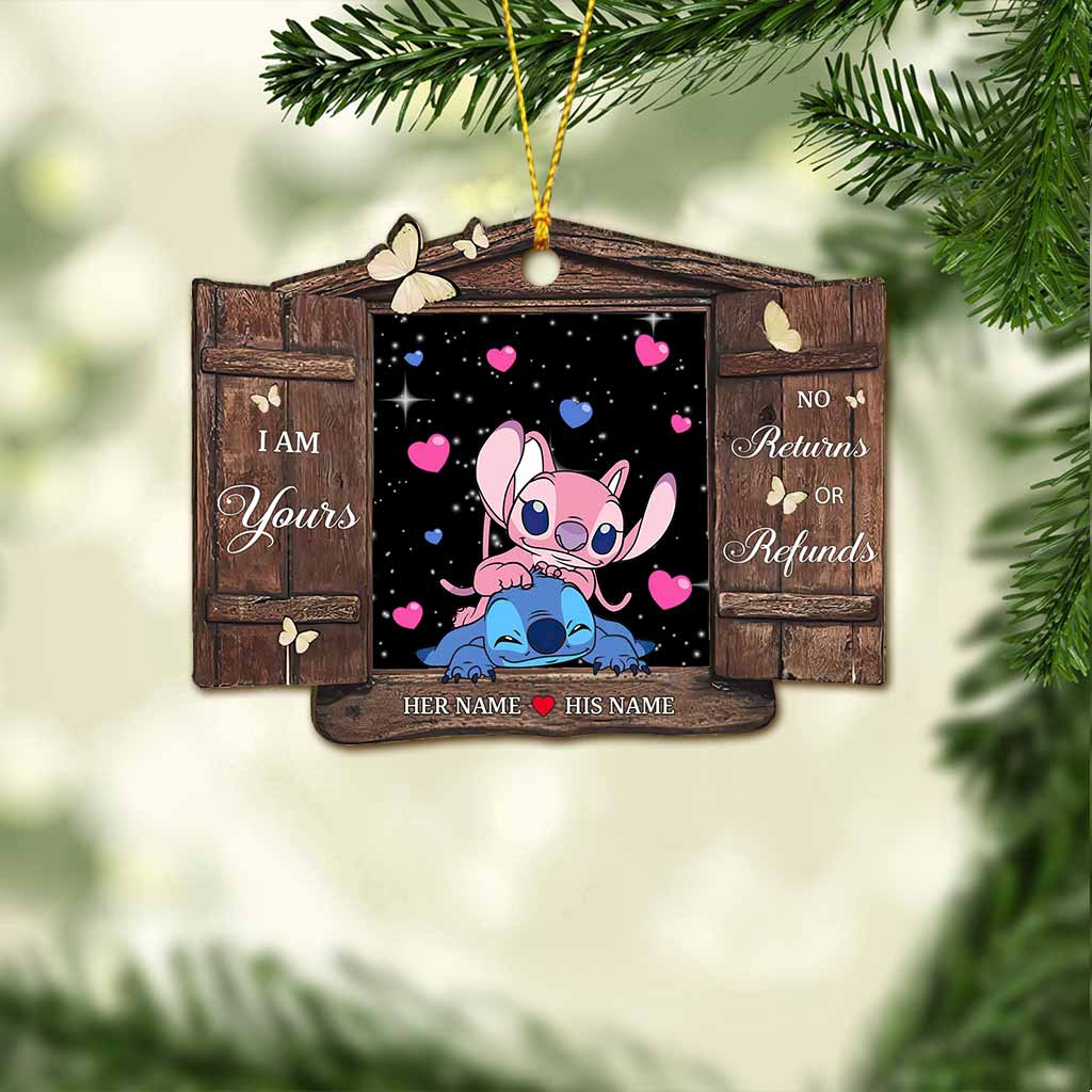 Personalized Christmas Ohana Ornament Custom Gift for Couples
