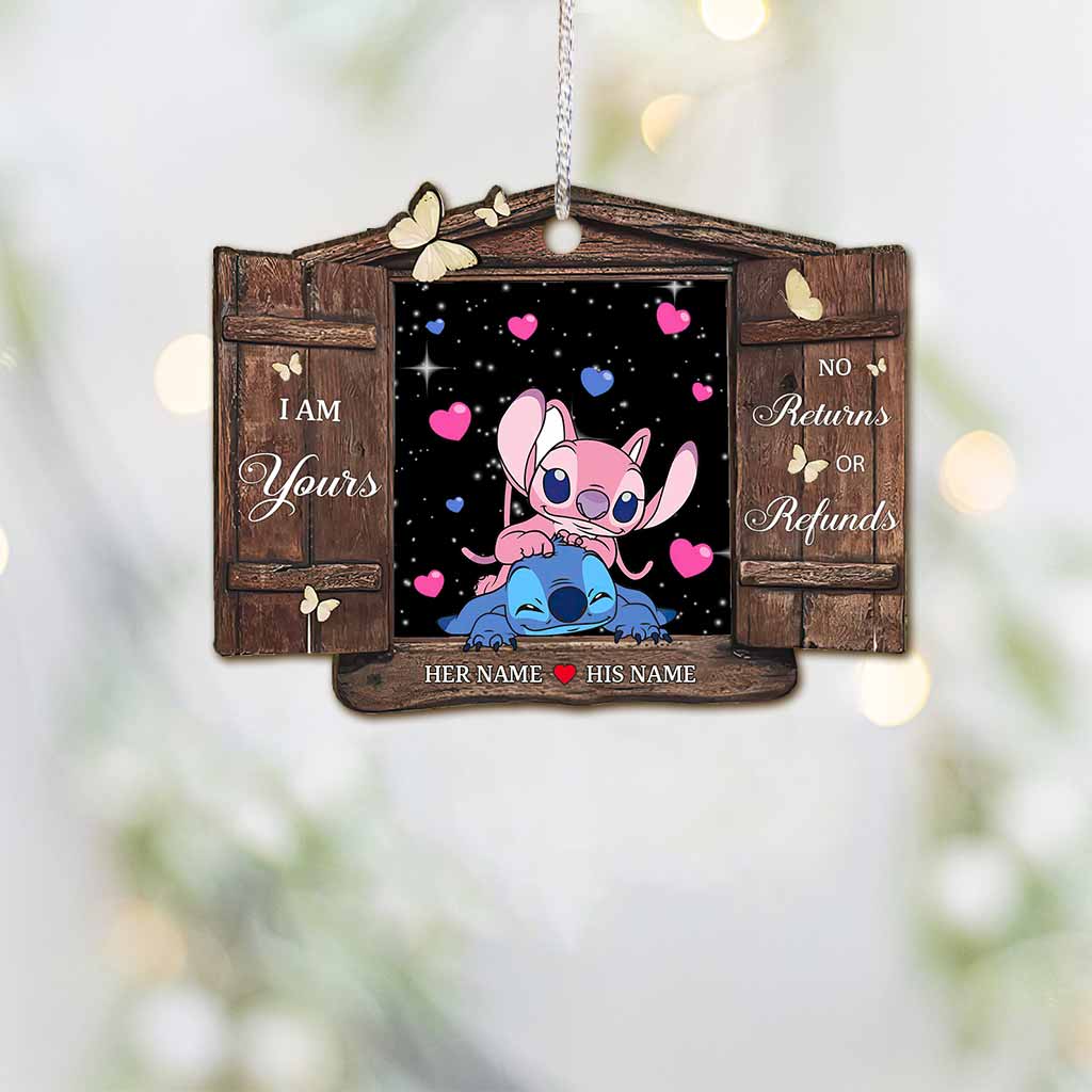 Personalized Christmas Ohana Ornament Custom Gift for Couples