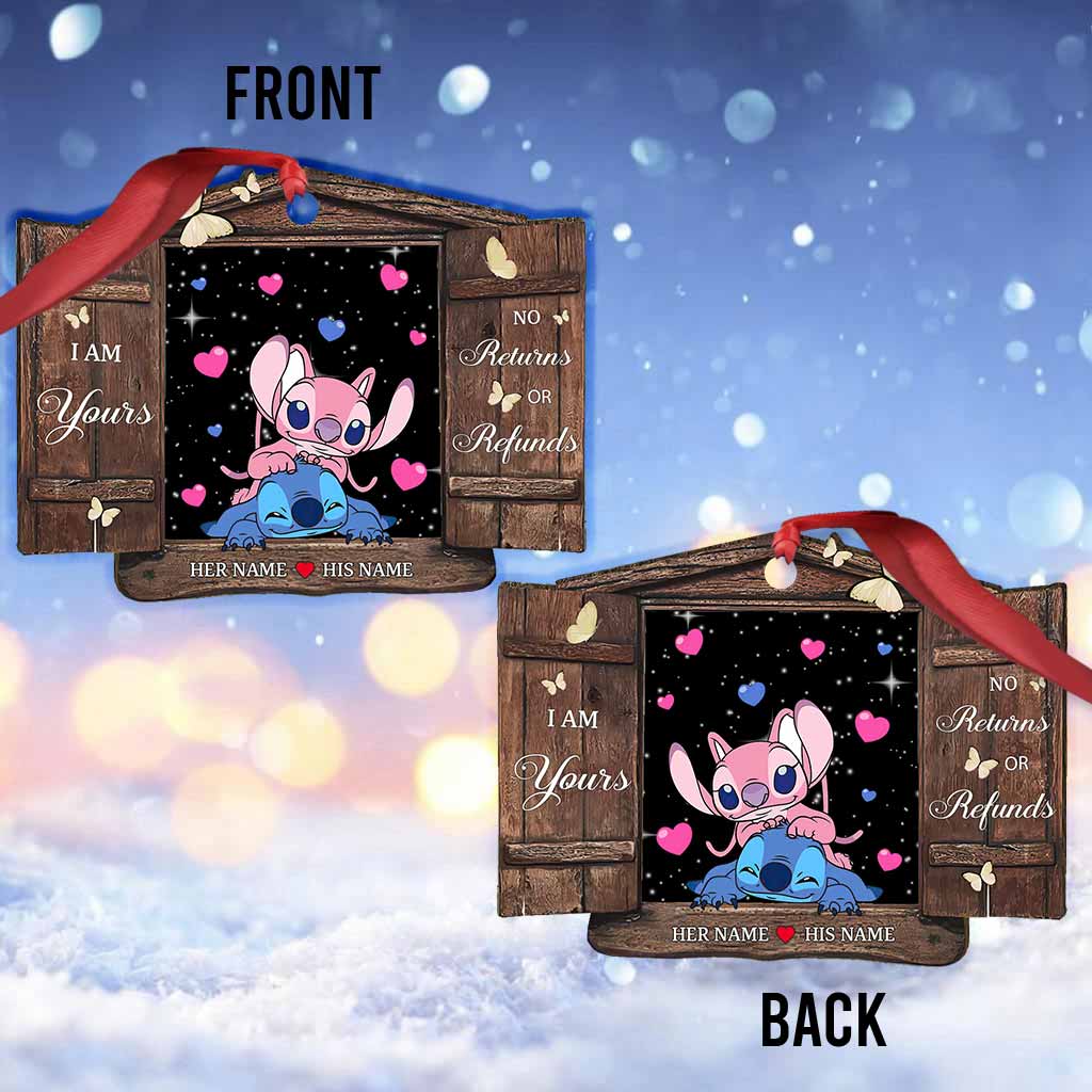 Personalized Christmas Ohana Ornament Custom Gift for Couples