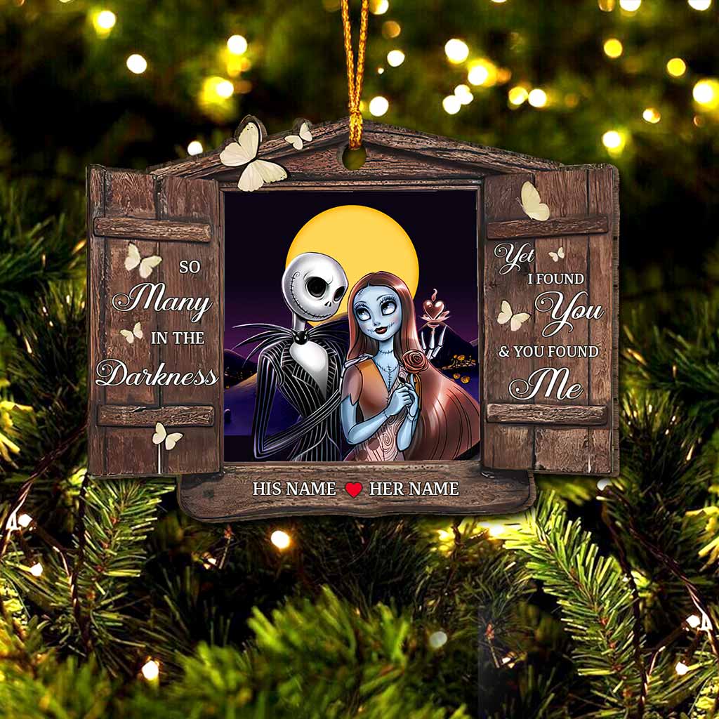 Personalized Christmas Nightmare Ornament Custom Couples Gift