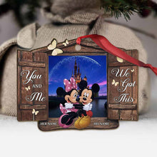 Load image into Gallery viewer, Personalized Christmas Mouse Ornament Custom Name Gift for Couples
