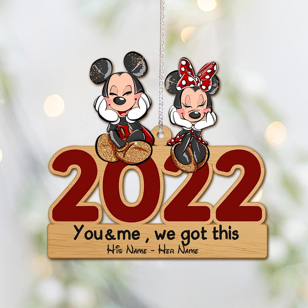 Personalized Christmas Mouse Ornament Custom Names Gift