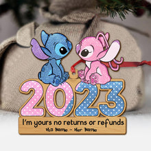 Load image into Gallery viewer, Personalized Acrylic Ohana Christmas Ornament Custom Names 2023 Gift

