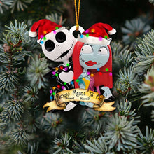 Load image into Gallery viewer, Personalized Nightmare Before Christmas Ornament Custom Name Gift for Couples
