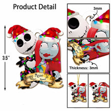 Load image into Gallery viewer, Personalized Nightmare Before Christmas Ornament Custom Name Gift for Couples
