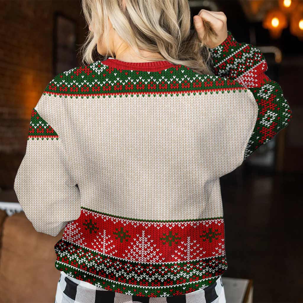 Personalized Christmas Sweater Custom Name Fun Design Gift