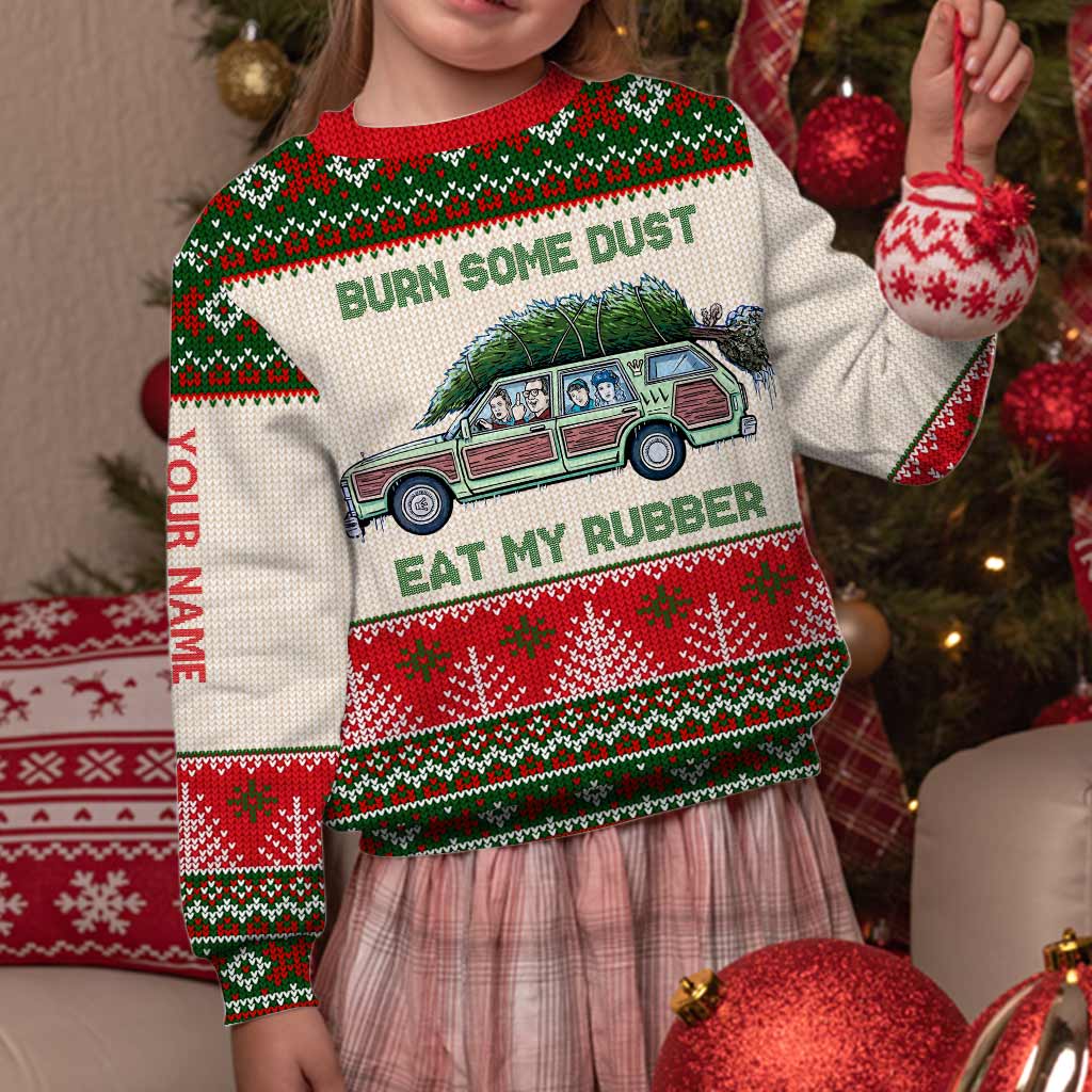 Personalized Christmas Sweater Custom Name Fun Design Gift