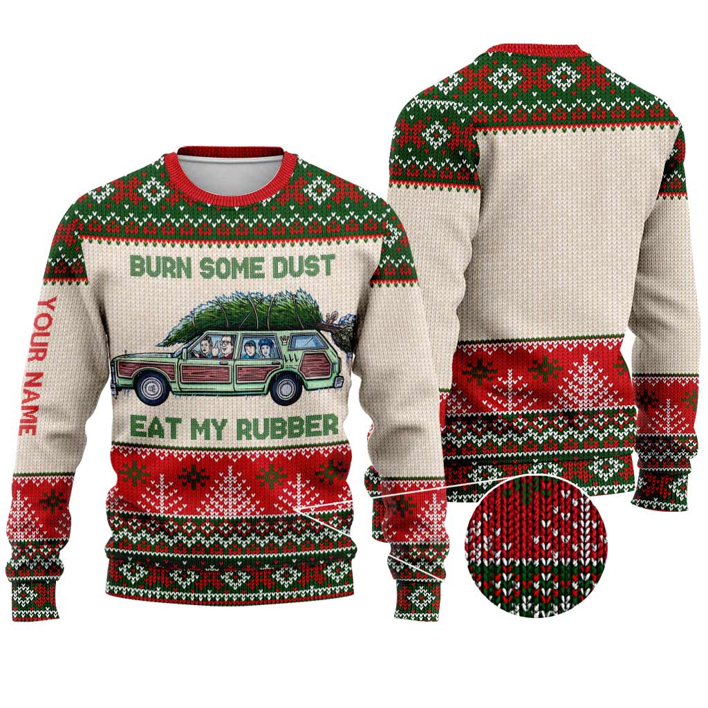 Personalized Christmas Sweater Custom Name Fun Design Gift