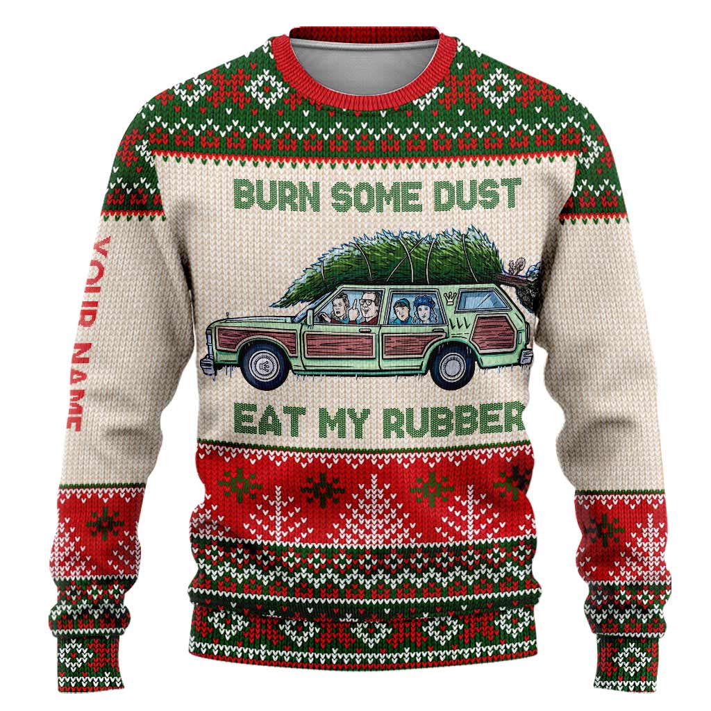 Personalized Christmas Sweater Custom Name Fun Design Gift