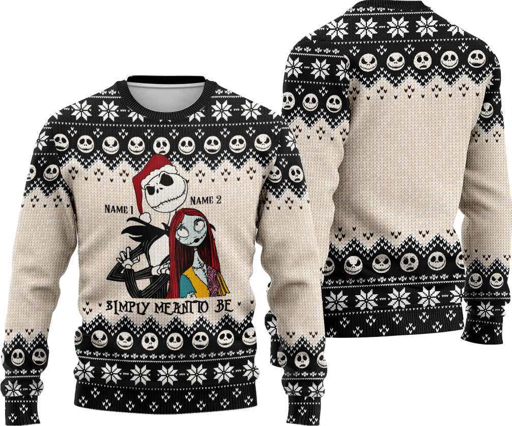 Personalized Christmas Sweater Unique Nightmare Before Christmas Gift