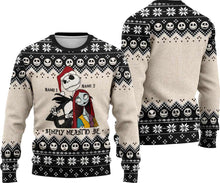 Load image into Gallery viewer, Personalized Christmas Sweater Unique Nightmare Before Christmas Gift
