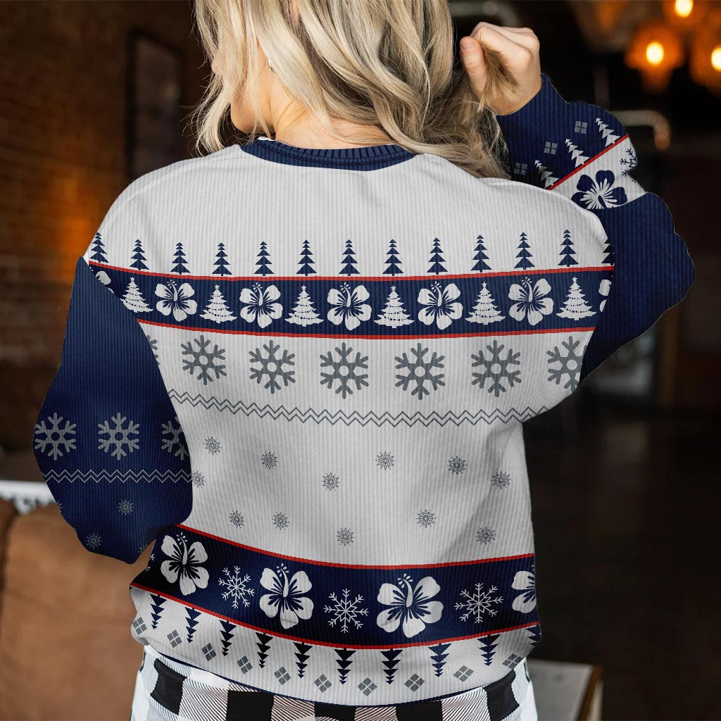 Personalized Ohana Christmas Sweater Custom Name Gift