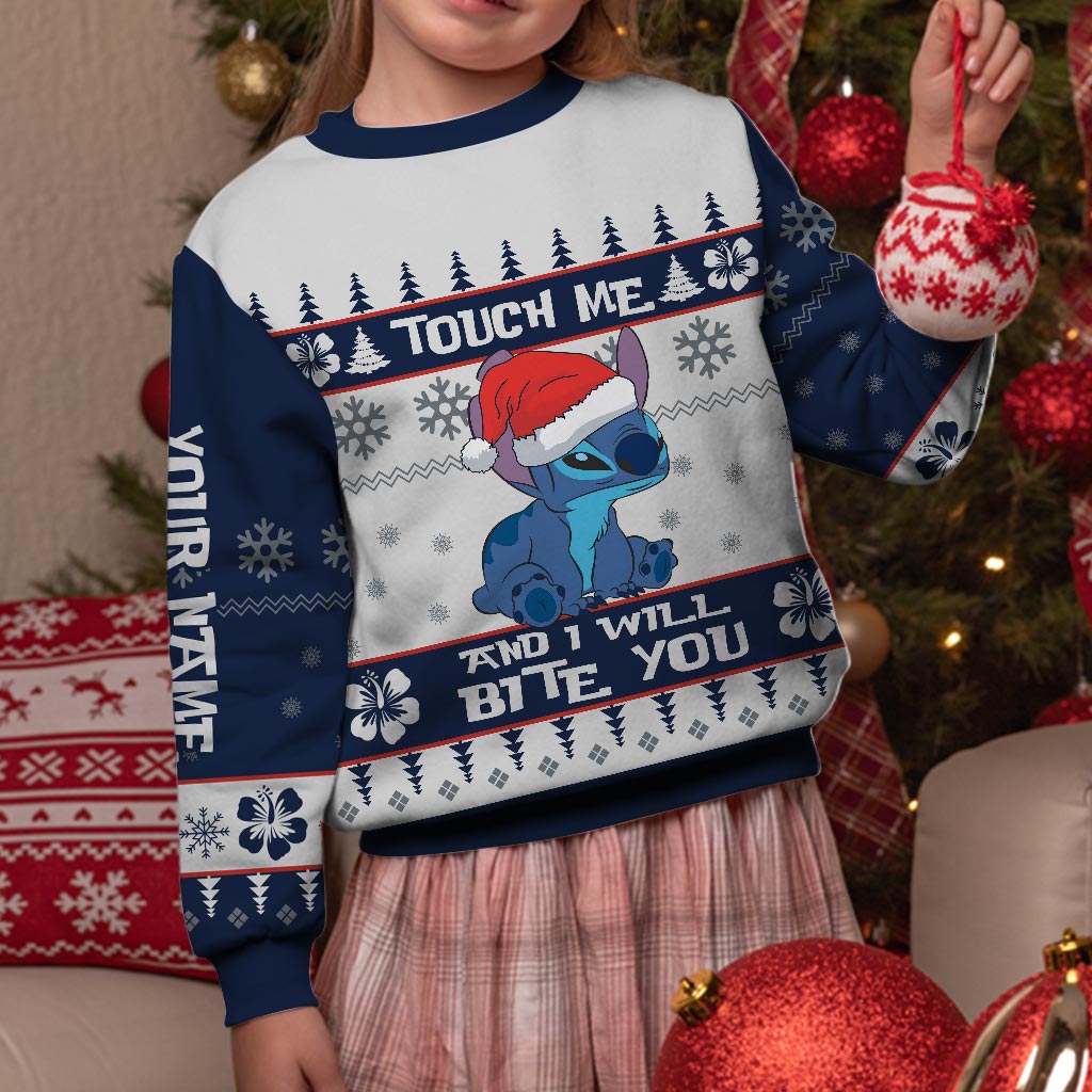 Personalized Ohana Christmas Sweater Custom Name Gift