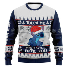 Load image into Gallery viewer, Personalized Ohana Christmas Sweater Custom Name Gift
