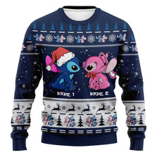 Load image into Gallery viewer, Personalized Aloha Ohana Christmas Sweater Custom Names
