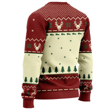 Load image into Gallery viewer, Personalized Christmas Sweater with Faux Wool Design for Family &amp; Friends
