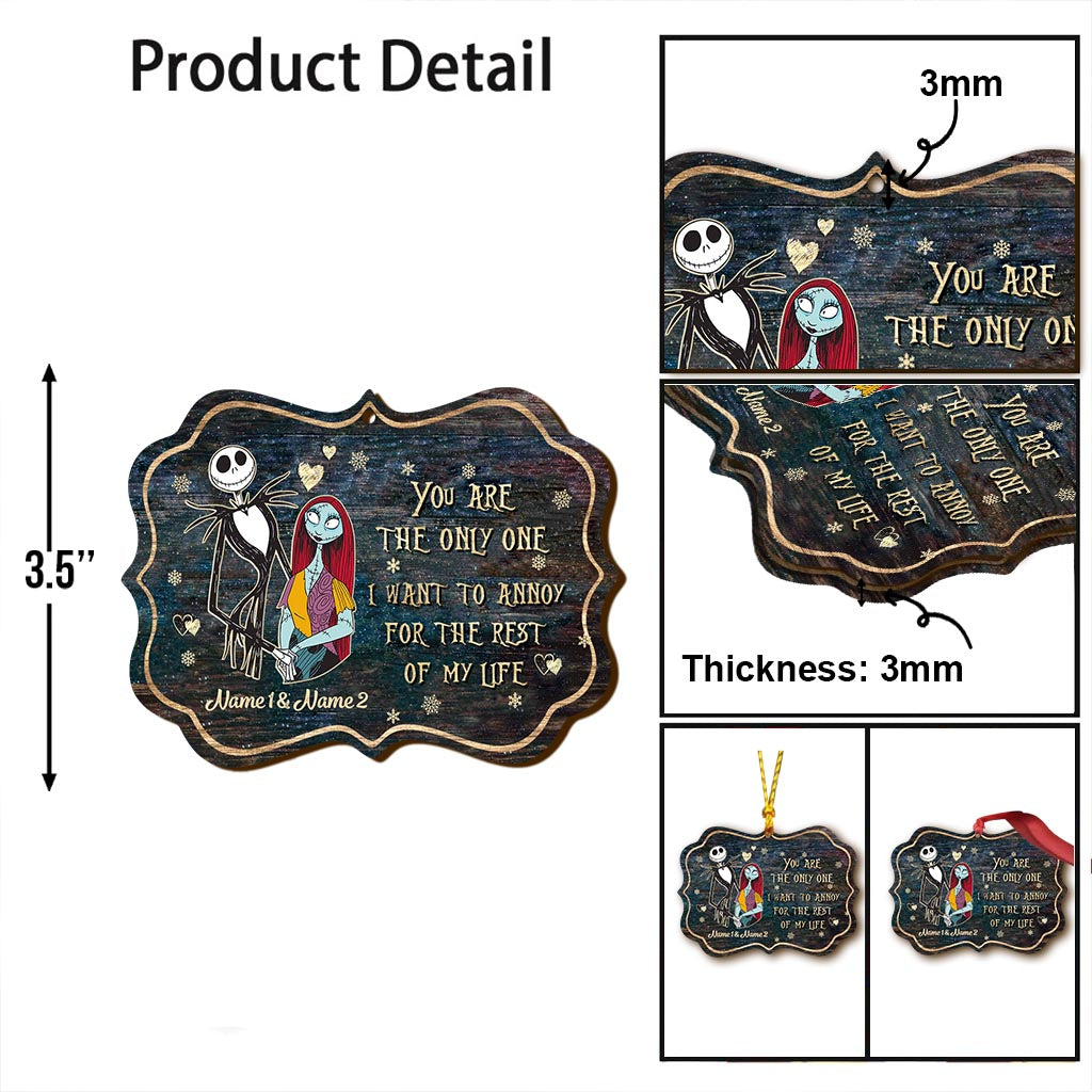 Personalized Nightmare Before Christmas Ornament Custom Name Gift