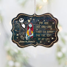 Load image into Gallery viewer, Personalized Nightmare Before Christmas Ornament Custom Name Gift
