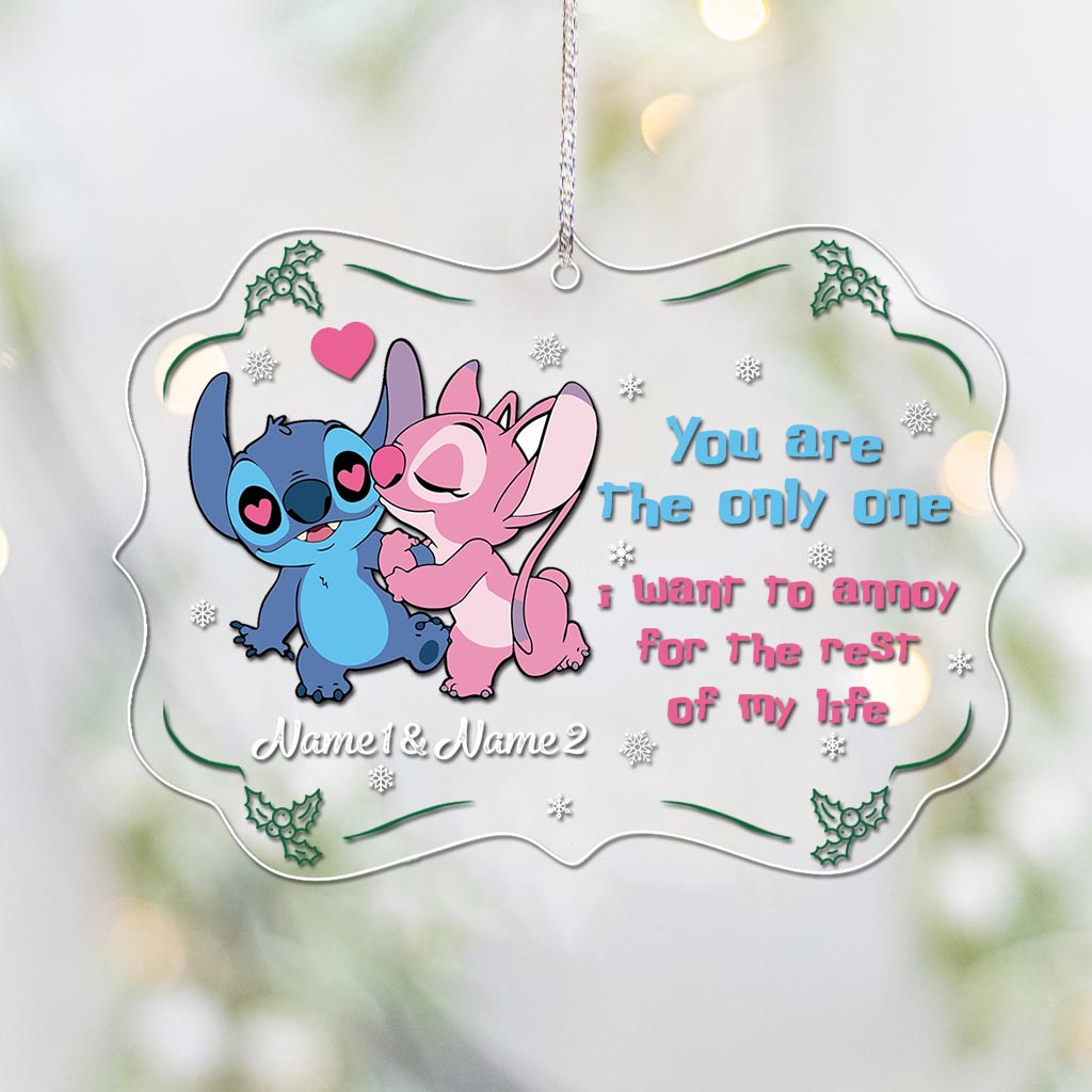 Personalized Ohana Acrylic Ornament Custom Names Christmas Gift