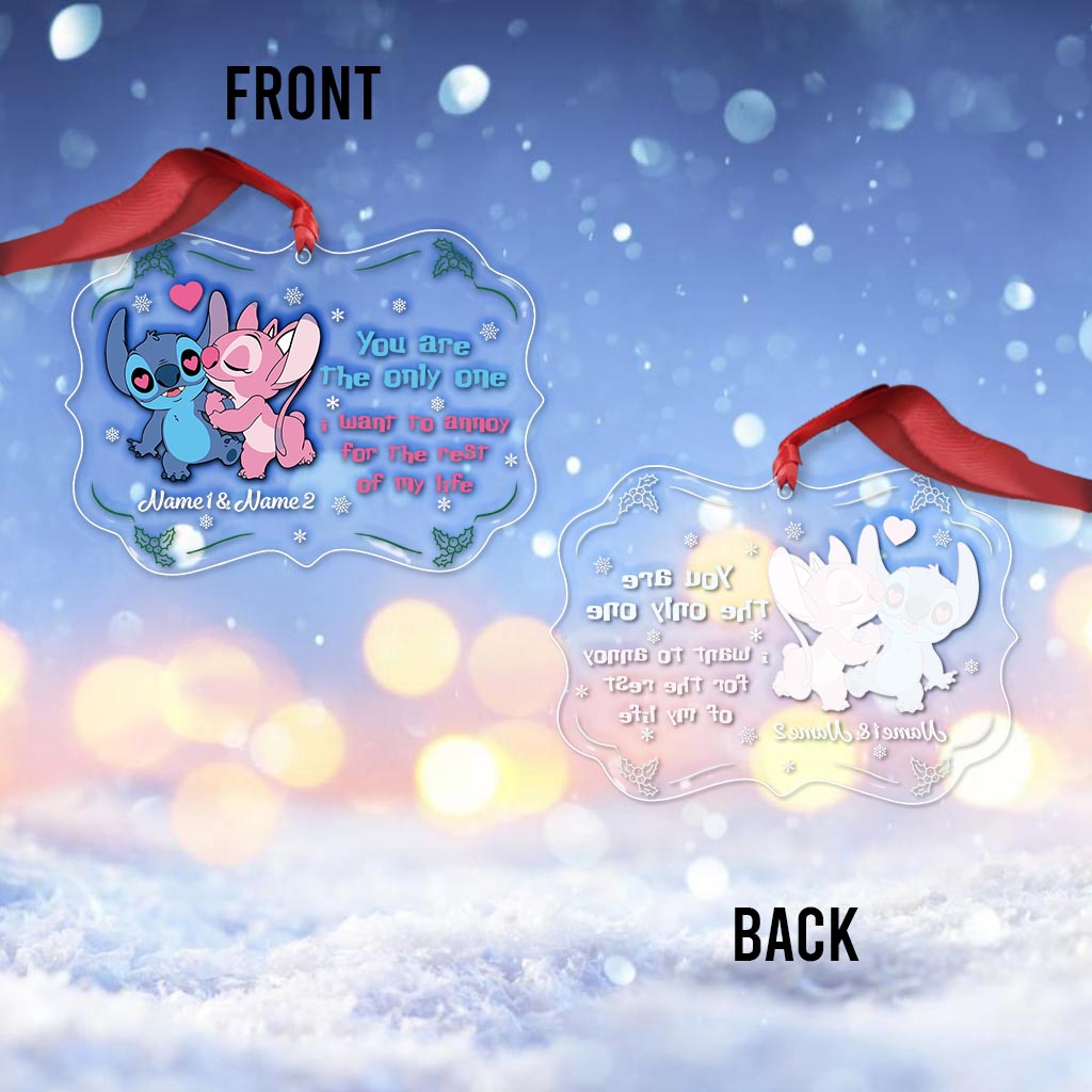 Personalized Ohana Acrylic Ornament Custom Names Christmas Gift