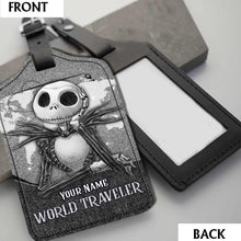 Load image into Gallery viewer, Personalized Leather Luggage Tag Custom Name Travel Gift

