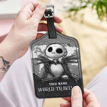 Load image into Gallery viewer, Personalized Leather Luggage Tag Custom Name Travel Gift
