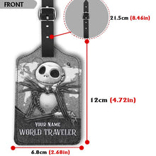 Load image into Gallery viewer, Personalized Leather Luggage Tag Custom Name Travel Gift
