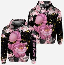 Load image into Gallery viewer, Personalized Black Pink Cat Hoodie and Leggings Set for Girls
