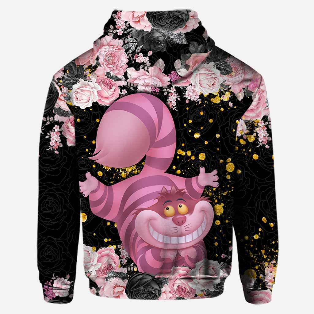 Personalized Black Pink Cat Hoodie and Leggings Set for Girls