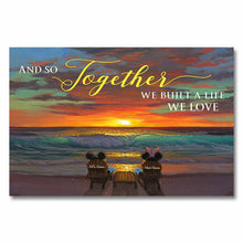Load image into Gallery viewer, Personalized Mouse Couple Canvas Poster Gift for Engagement/Anniversary
