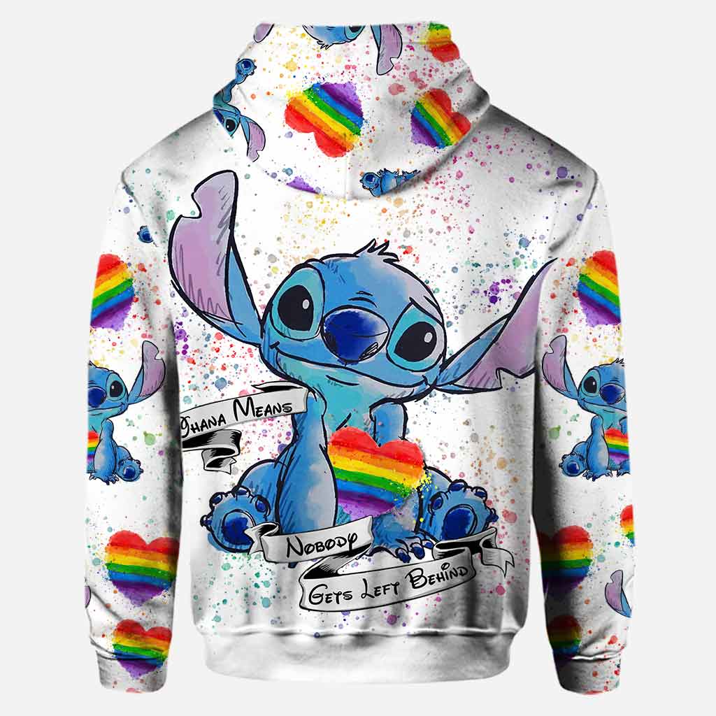 Personalized LGBT Support Hoodie and Leggings Set with Name Custom Gift