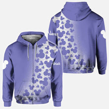 Load image into Gallery viewer, Personalized Magical Mouse Ears All Over Hoodie Custom Name Gift
