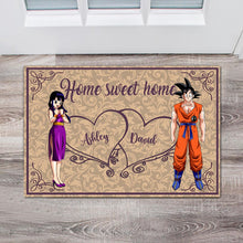 Load image into Gallery viewer, Personalized Home Sweet Home Doormat for Couples | Custom Name Gift
