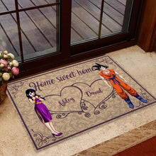 Load image into Gallery viewer, Personalized Home Sweet Home Doormat for Couples | Custom Name Gift

