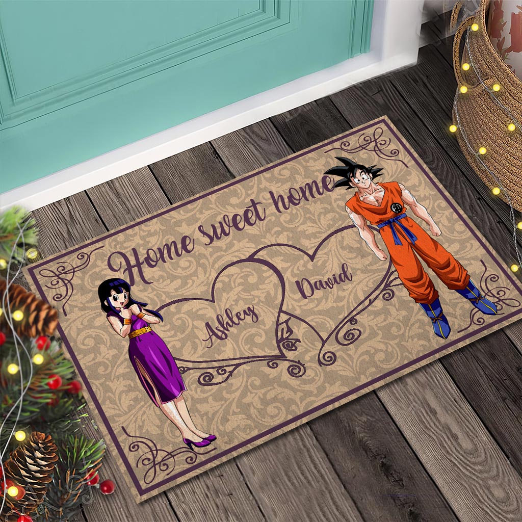 Personalized Home Sweet Home Doormat for Couples | Custom Name Gift