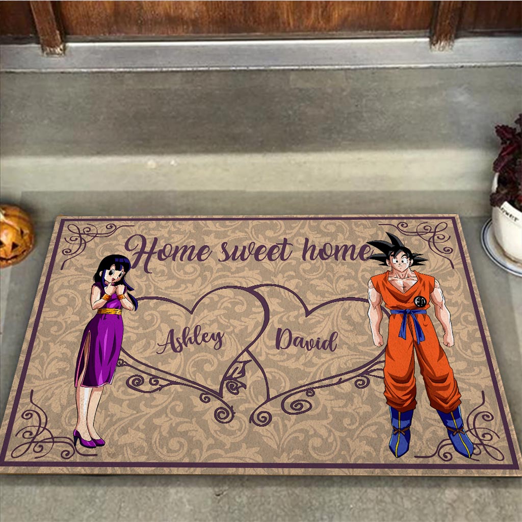 Personalized Home Sweet Home Doormat for Couples | Custom Name Gift