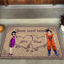 Load image into Gallery viewer, Personalized Home Sweet Home Doormat for Couples | Custom Name Gift
