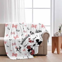 Load image into Gallery viewer, Personalized Couple Blanket Soft Flannel Snuggle Gift
