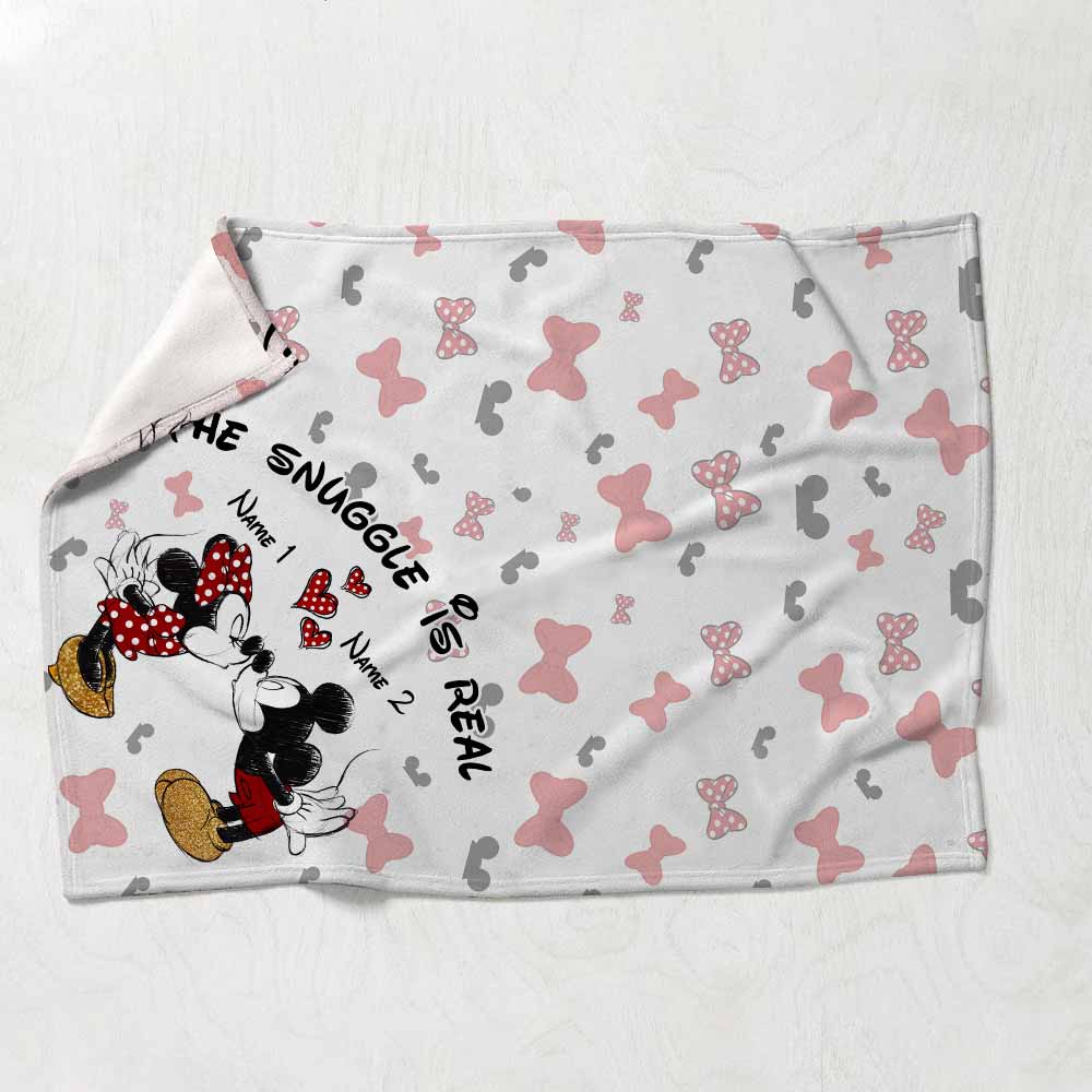 Personalized Couple Blanket Soft Flannel Snuggle Gift
