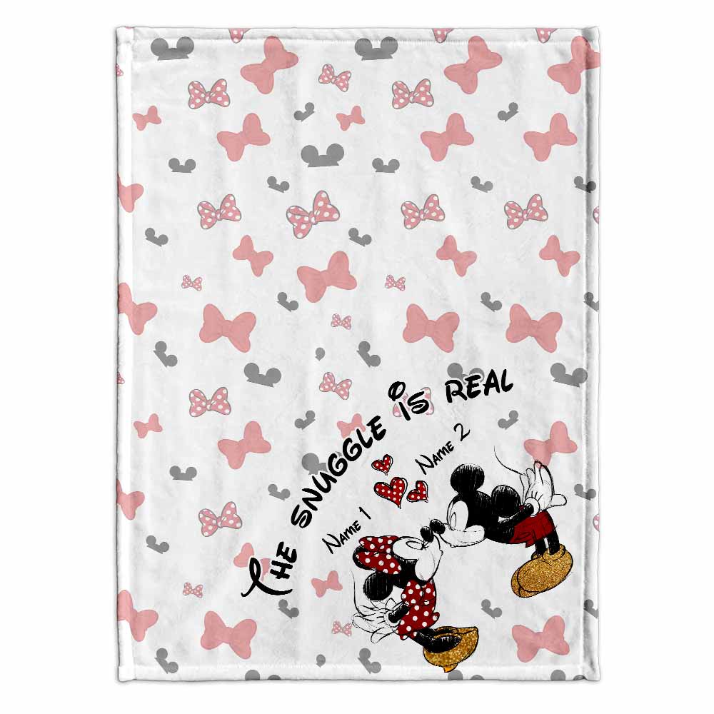 Personalized Couple Blanket Soft Flannel Snuggle Gift