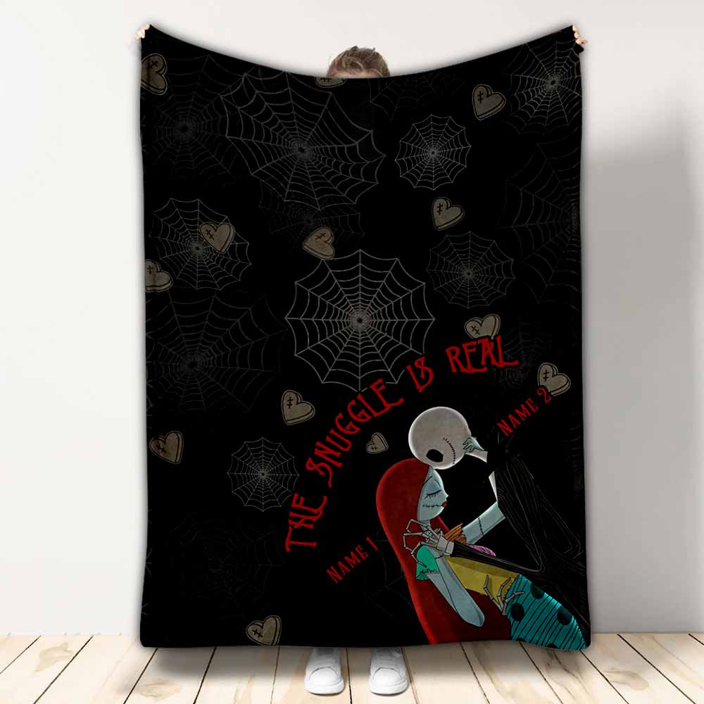 Personalized Couple Nightmare Blanket Custom Names Gift